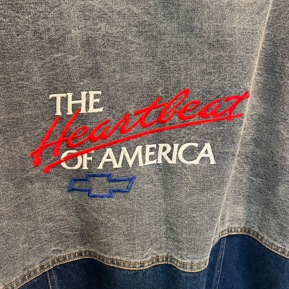 Vintage Men’s HORIZON SPORTSWEAR “The Heartbeat of America” Chevy Jean Jacket - Picture 3 of 7